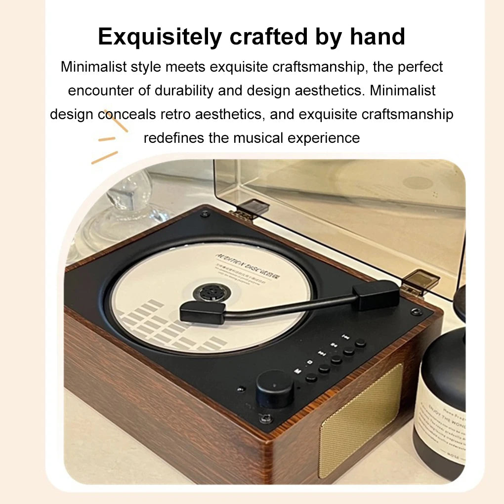Portable Retro CD Player  (Supports Bluetooth & USB 3.5mm AUX)